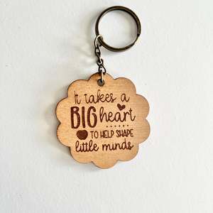 It takes a big heart keyrings