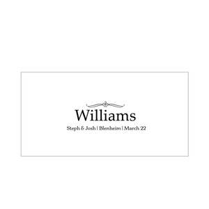 Wedding Boards 1: Surname with florish board