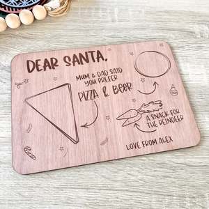 Christmas Boards: Santa treat tray - pizza beer