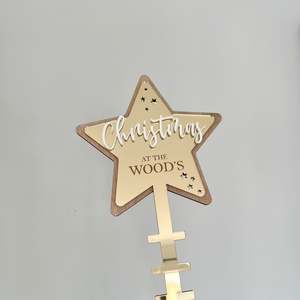 Christmas Decor: Acrylic Christmas Tree Topper