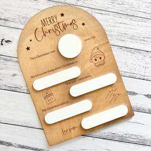 Christmas Decor: Letter to Santa in wood