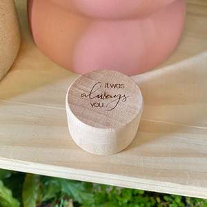 Ring Boxes: It was always you ring box
