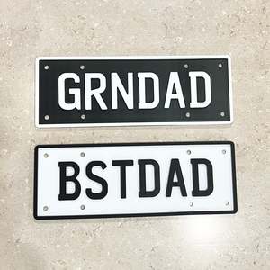 Number plate sign