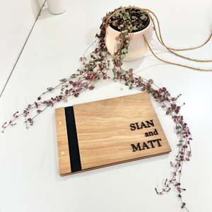 Guest Books Boards: The Renee in Wood 3D