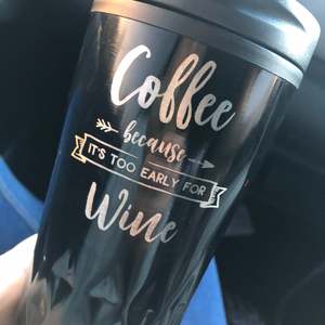 Coffee, because it's too early for wine