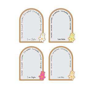 Name Plaques: Affirmation Mirror – Flowers