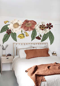 Floral Wall Decals: Vintage Floral Set