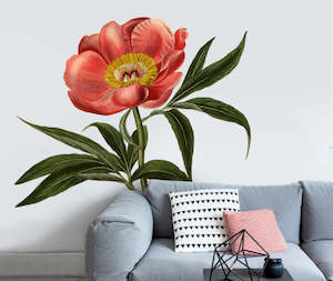 Floral Wall Decals: Botanical Peony Wall Decal
