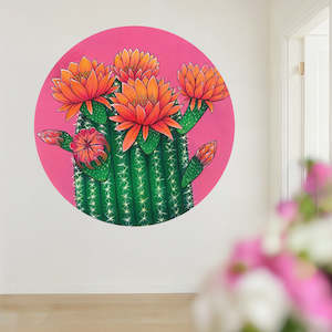 Mural Dots: Cactus Flower 2