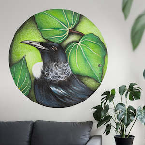 Tūī with Kawakawa