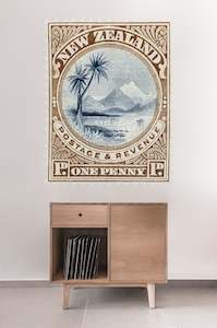 1898 NZ One Penny stamp