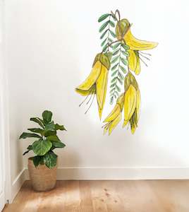 Kōwhai wall decal