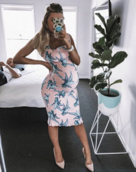 Standard Collection: Tina Midi Pink