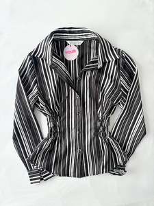 Tops: 00’s Office siren cinched shirt | Size 10