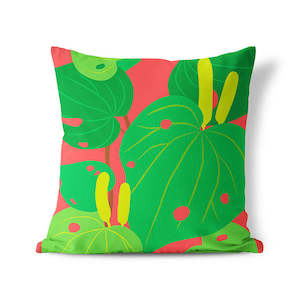 Cushion: Bright Botanical Kawakawa Cushion