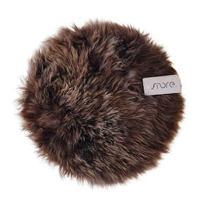 NZ Natural Long Wool Sheepskin Round Seat Pad