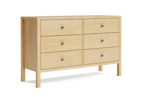 Andes Range: Andes 6-Drawer Lowboy – Pine