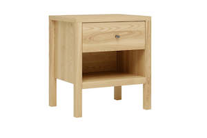 Andes Range: Andes 1-Drawer Bedside Table – Ash