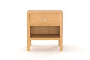 Andes 1-Drawer Bedside Table - Pine