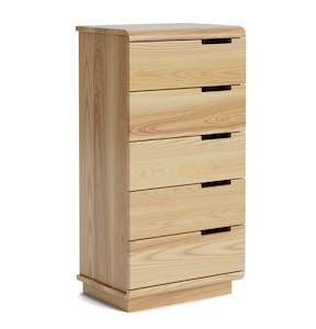 Karamea Range: Karamea 5-Drawer Lingerie Chest - Ash