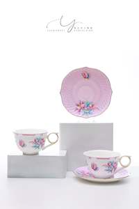 Secret Garden Teacups & Saucers Sets for Two