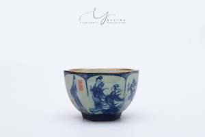 Traditions: Chinese Tradition Hexagonal Tea Bowl - The Song of Luo Shen