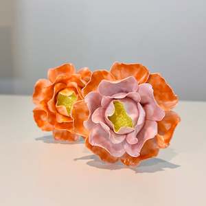 100% Handmade Ceramic Peony Flowers | Ceramic Flower | Large Ceramic Flowers