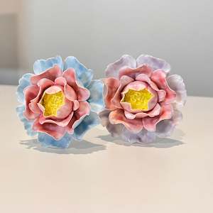 100% Handmade Ceramic Peony Flowers | Ceramic Flower | Large Ceramic Flowers