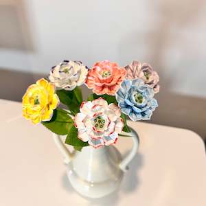 100% Handmade Ceramic Lotus | Ceramic Flower | Small Ceramic Flowers