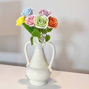 100% Handmade Ceramic Roses | Ceramic Flower | Small Ceramic Flowers