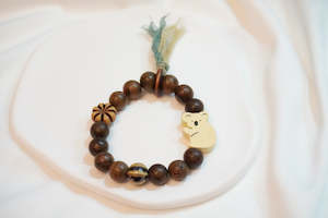 Ceramic Bracelets: Wooden Koala & Ceramic Bracelet