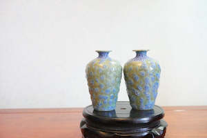 Cute mini unique bubble glazed vases