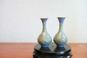 Cute mini unique bubble glazed vases