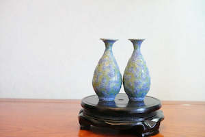 Cute mini unique bubble glazed vases