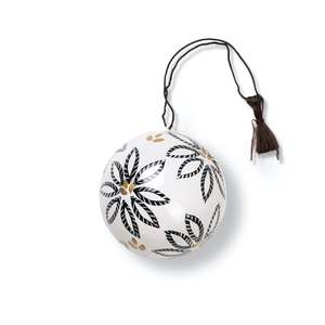 N O R D S T J E R N E: Paper Maché Bauble | Frost Flower