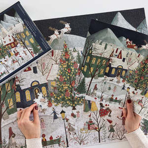 Allchristmas: Bespoke Letterpress Christmas Puzzle 1000pc | The Christmas Village