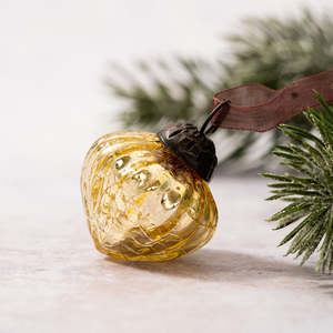 Allchristmas: Crackle Glass Lanterns | Gold | Small