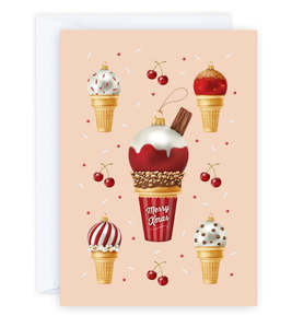 Allchristmas: Christmas Card | Icecream Baubles
