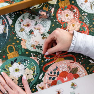 Bespoke Letterpress Christmas Puzzle 1000pc | Ornaments