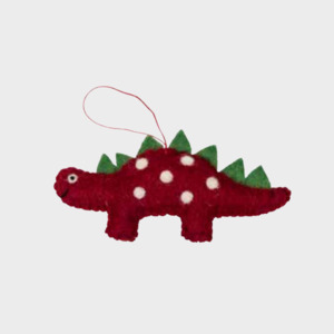 Felt Decoration | Dinosaur | Red