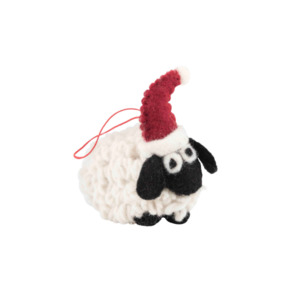 D E C O R A T I O N S: Felt Decoration | Woolly Sheep