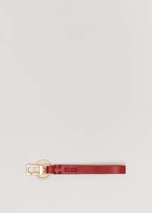 Key Fob / Lobster Red Lambskin