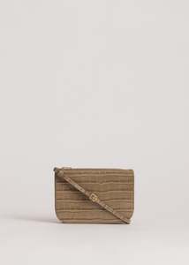 Embossed Croc: Vi Bag / Dune Croc