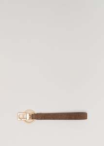 Key Fob / Sand Stone Suede