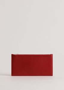 Travel Bags: Hannah Envelope / Lobster Red Lambskin