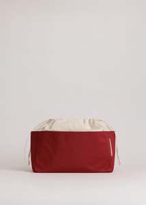 Red Dahlia: Large Organiser / Red Dahlia and White Asparagus Nylon