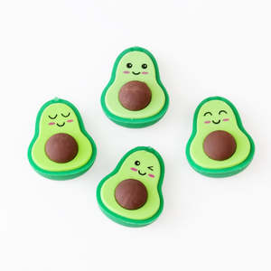 All: Surprise Kawaii Avocado Eraser – Random Cute 3D Face