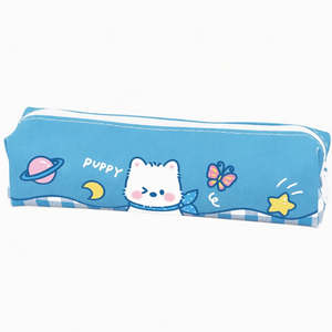 All: Blue Puppy Pencil Case