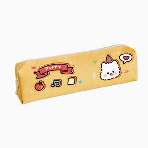 Stationery: Yellow Puppy Pencil Case