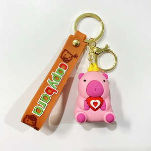 Capybara Pink Keychain